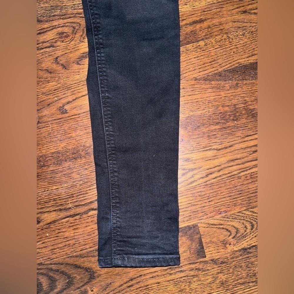 Rag & Bone High Rise Nina Skinny Jeans in No Fade Black - Picture 6 of 12
